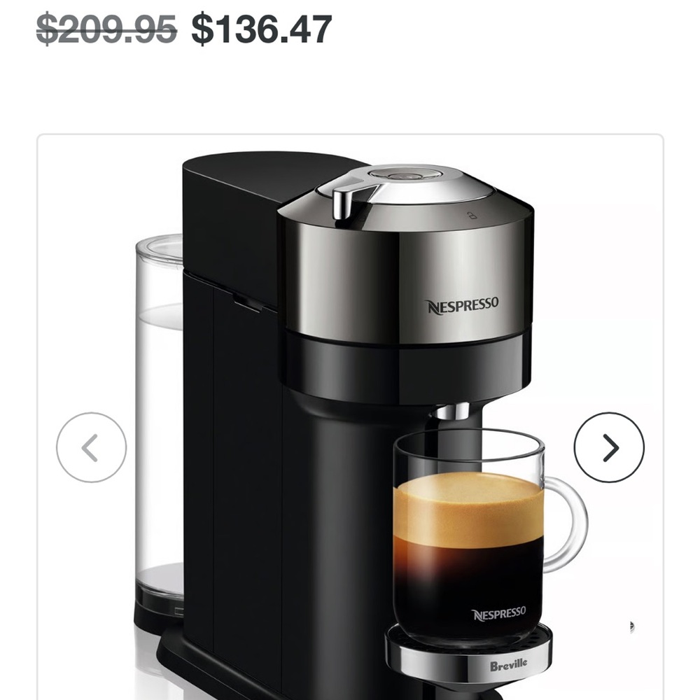 Breville Nespresso Machine - Dark chrome